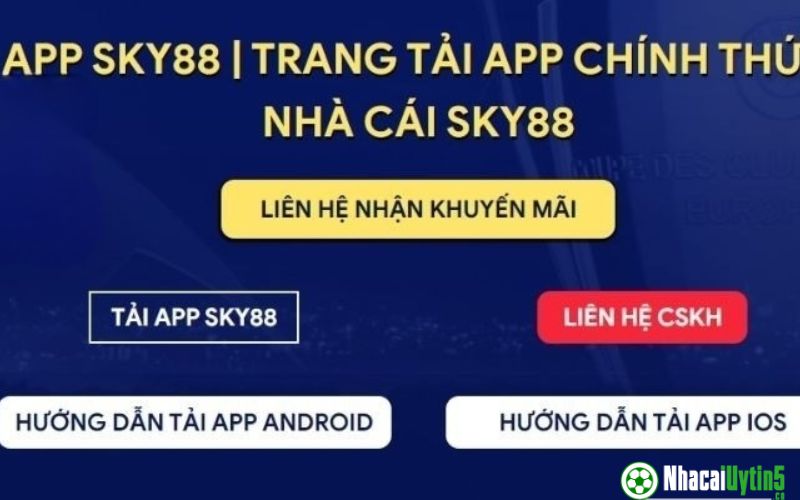 Hướng dẫn cách tải app Sky88